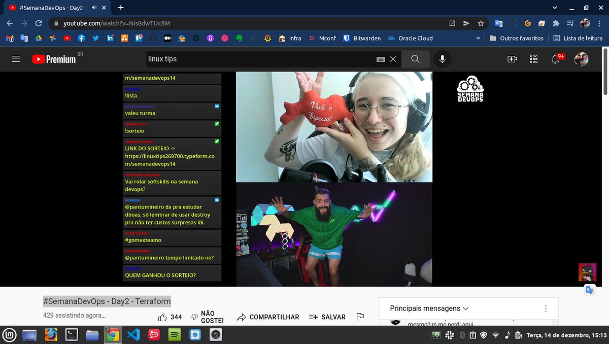 tingracio's tweet image. Vou compartilhar meus prints dos dois primeiros dias da #SemanaDevops da @LINUXtipsBR