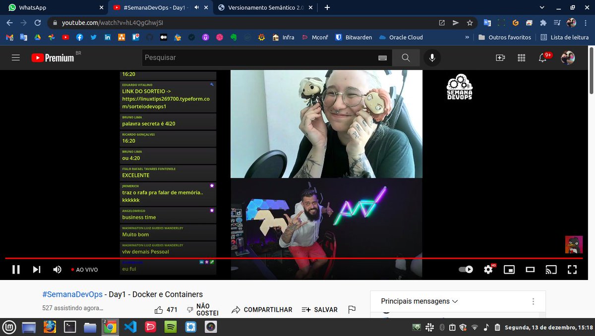 tingracio's tweet image. Vou compartilhar meus prints dos dois primeiros dias da #SemanaDevops da @LINUXtipsBR