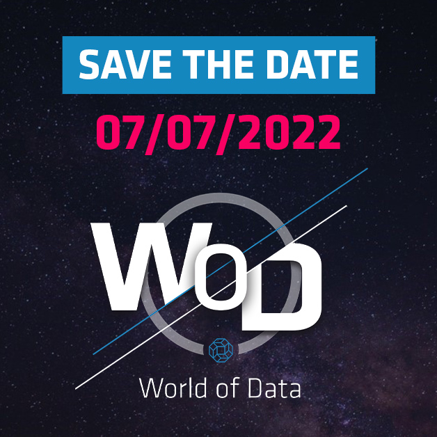 SAVE THE DATE 🚨 Nächstes Jahr findet der 𝗪𝗢𝗥𝗟𝗗 𝗢𝗙 𝗗𝗔𝗧𝗔 am 𝟬𝟳/𝟬𝟳/𝟮𝟬𝟮𝟮 in München statt. Dich erwarten wieder spannende 💡 Use Cases von unseren Kunden und vieles mehr. Weitere Infos folgen. Stay tuned! Newsletter: bit.ly/3IMXFTT
