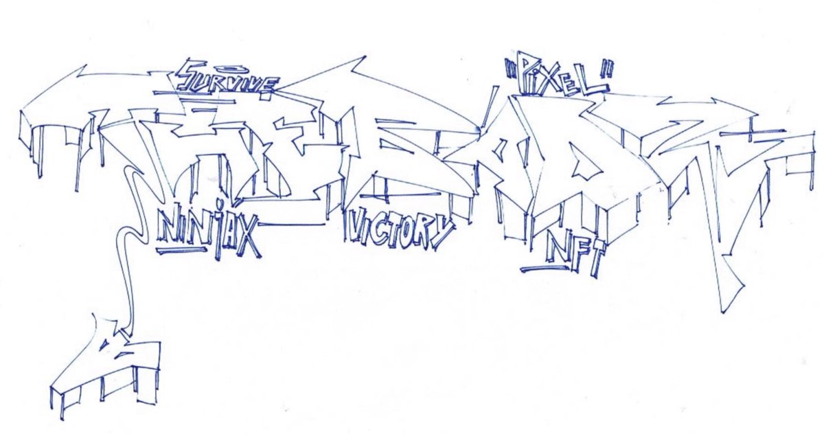 BigBadz_NFT's tweet photo. One of our community suggested legendaries is a graffiti Badz by @C3XK1 

We love this and are looking for more cool graf! Head over to our discord now and throw up your tag in the fan art channel to be represented in our legendaries.

https://t.co/fsXRripVDu https://t.co/1qLQyP2BiY