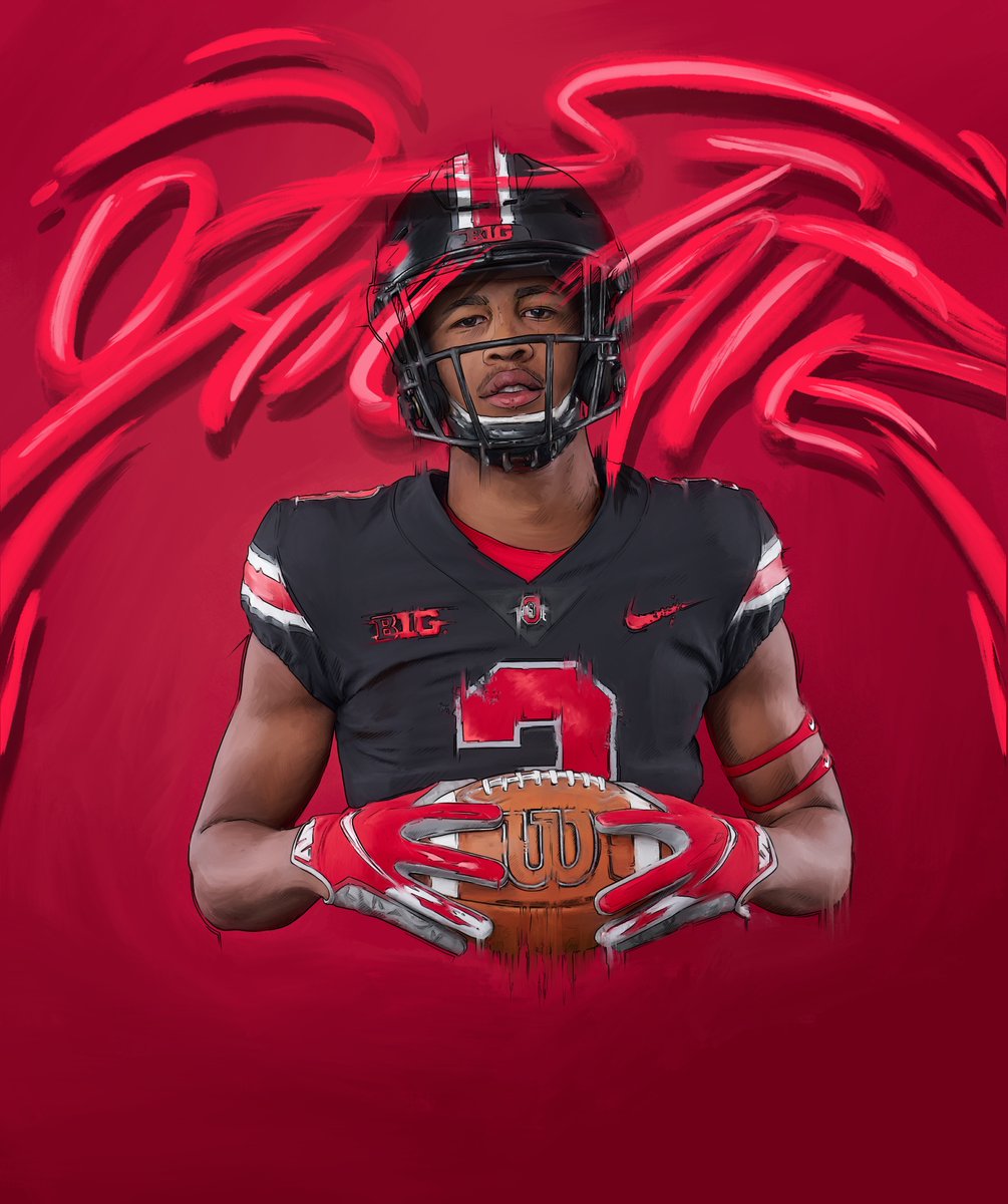 OhioStateFB's tweet photo. The Hometown Kid. 
The Buckeye Legacy. 
The Next Buckeye Great. 

@sonnystyles_ 

#BOOM22 https://t.co/MUknRnPlfy