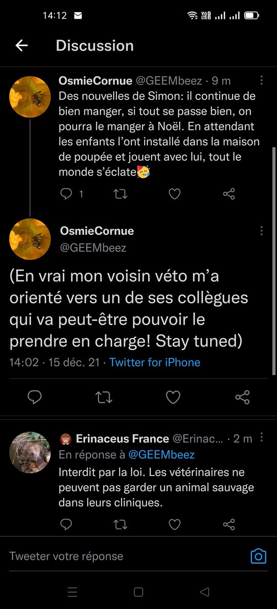 ErinaceusFrance's tweet photo. Elle est incroyable. Maintenant ce n'est pas la LPA qui va le prendre en charge mais le collège de son voisin vétérinaire…
C'est très énervant. @GEEMbeez https://t.co/Sl3xQHWA2e