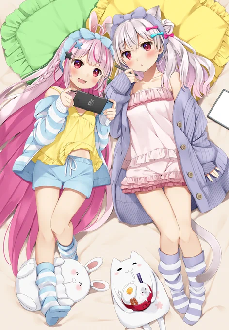 🥕まだ眠くないよね?🍚
#まりあーと #えりあーと 