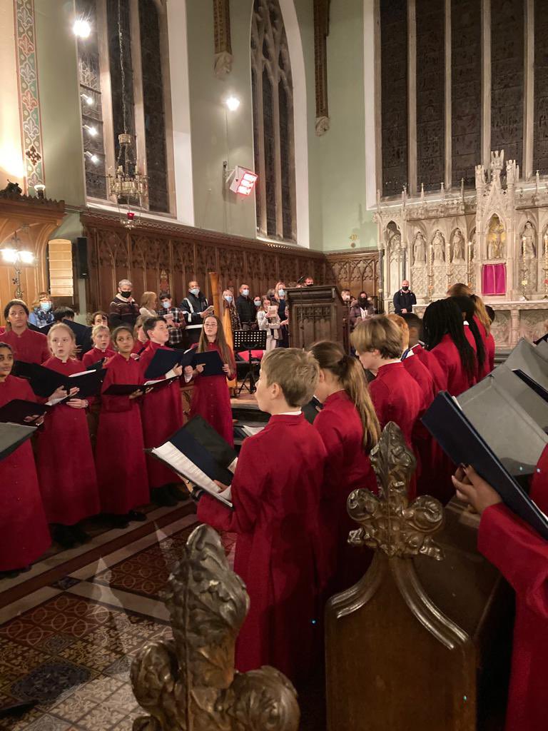 SECMusicSchool's tweet photo. Wonderful singing from the choir and congregation in the Carol Services last week. The choir loved singing @BrittenOfficial @Will_Todd_Music @philipstopford @johnmrutter @bobchilcott and of course, the College Carol, Adeste Fideles #Carols #Choir #Christmas https://t.co/zOlZDDp71s