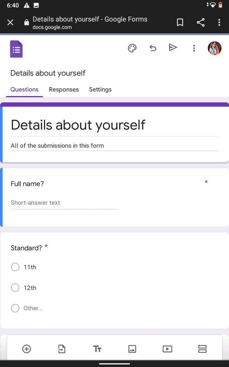 Vaidehi81667940's tweet photo. Today's section is very interesting. In today's section we learnt google forms from Anjali mam. She teach us how to make it very easy way.
#morethanmarks #education #edtech #learnwithpeers https://t.co/XAtQbvkLO0