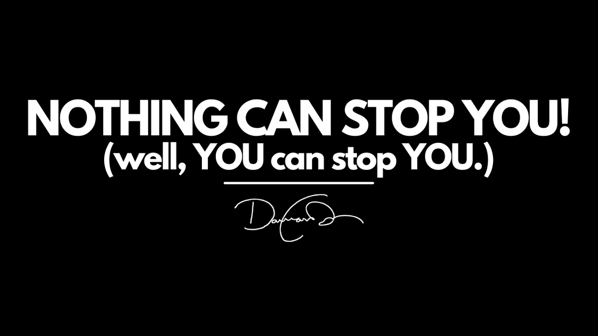 When you make a decision- and stick with that decision- nothing can stop you from achieving what you are targeting. The problem is, most decide, then quit by not taking action. danacavalea.com/blogs/train-li…