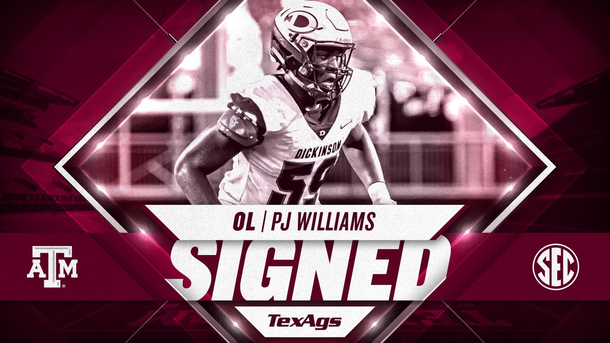 2022 4* OL PJ Williams signs with Texas A&M : r/CFB