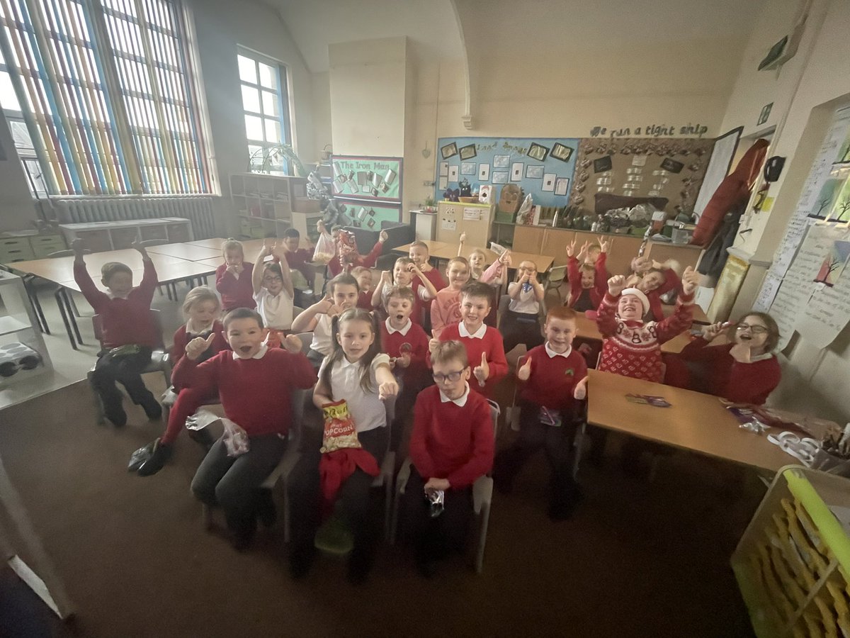 The biggest smiles on their faces at our class cinema this afternoon. ‘Tis the season to be jolly 🎄<a href="/CefnPrimary/">Cefn Fforest Primary</a>