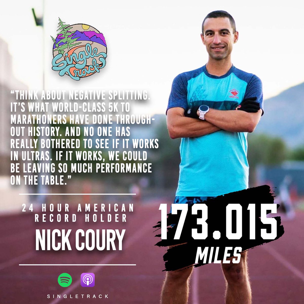 Great conversations on the Singletrack podcast about my 24 hour record at Desert Solstice, negative splitting, and my part in Aravaipa Running. Thanks Finn! podcasts.apple.com/us/podcast/nic…