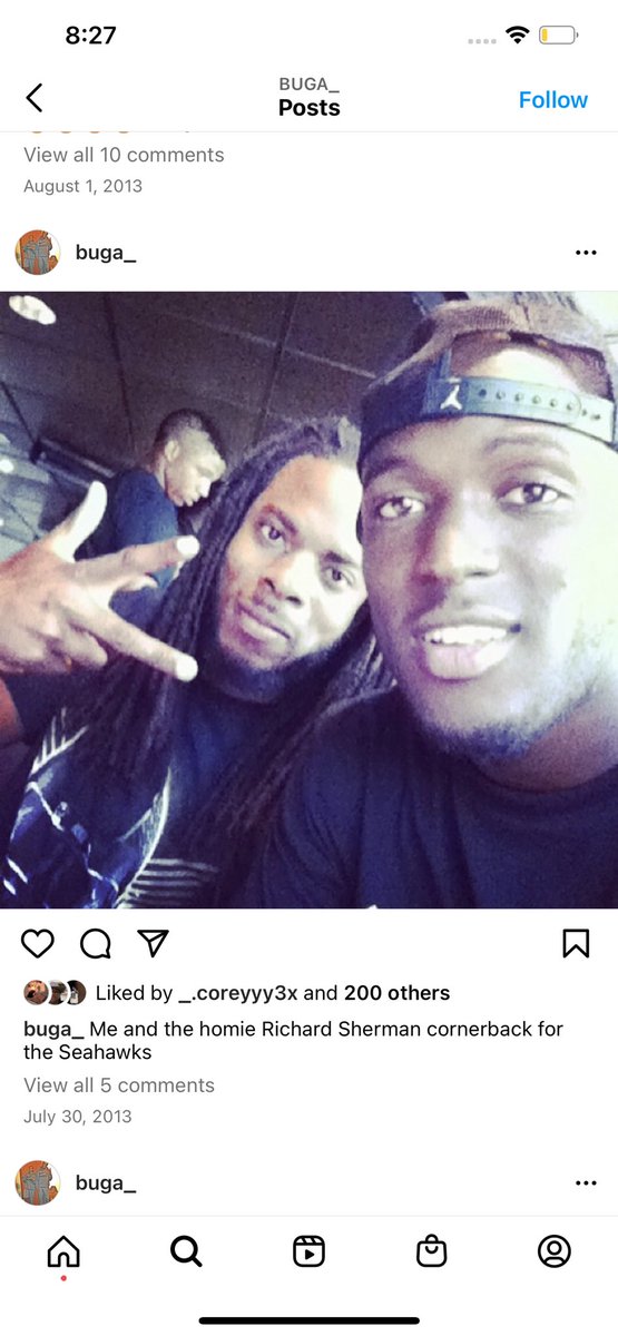 _fournette's tweet photo. Around this time I was in high school chasing a dream and now we’re teammates @RSherman_25 my other old head 😂😂😂😂😂😂😂😂 https://t.co/BDF0e5TrRv