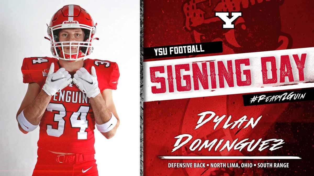 ysufootball's tweet photo. 💥💥 Welcome to 🐧🏈 💥💥

𝐃𝐲𝐥𝐚𝐧 𝐃𝐨𝐦𝐢𝐧𝐠𝐮𝐞𝐳
Defensive Back
5-11 | 190
North Lima, Ohio

#GoGuins // #GritU https://t.co/pi6V5dtVIS