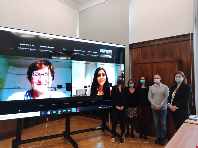 Congratulations to Dr. Elisa Moya for her PhD defense today, and Thanks to the jury committee ! 👏🎉
The discussion was rich and very interesting ! 
Happy continuation <a href="/MoyaEli/">Elisa Moya</a>