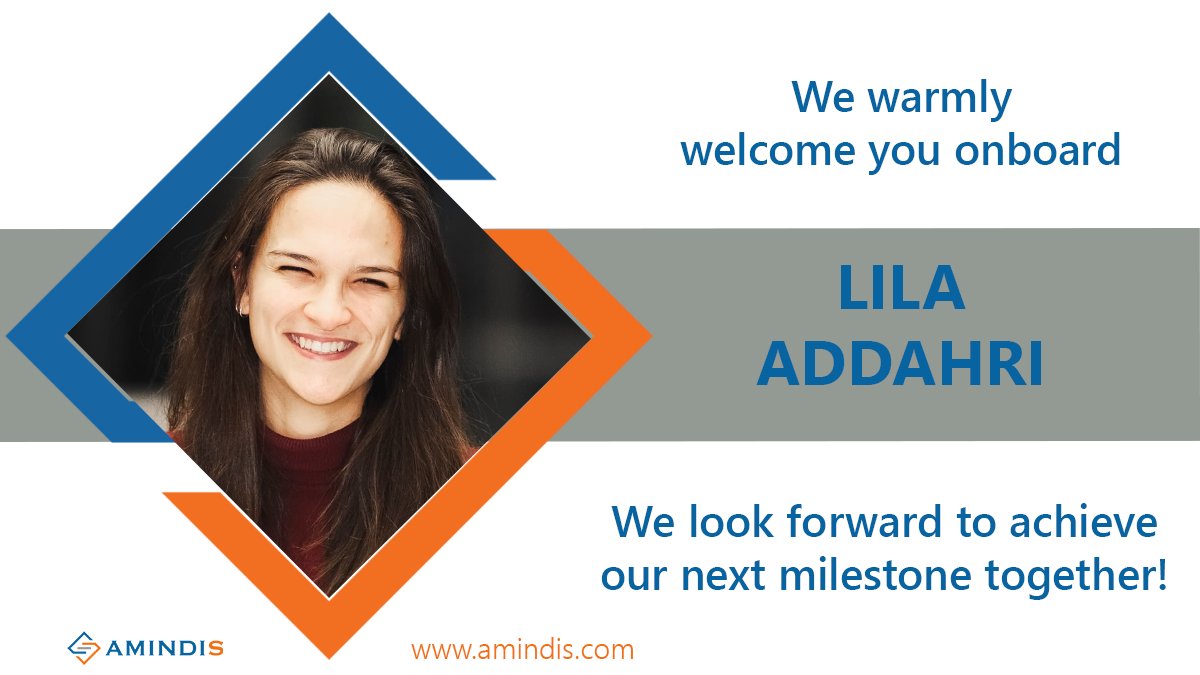 Everyone at AMINDIS is thrilled to welcome Lila Addahri as our new Junior Marketing Officer, to help us grow our activities.