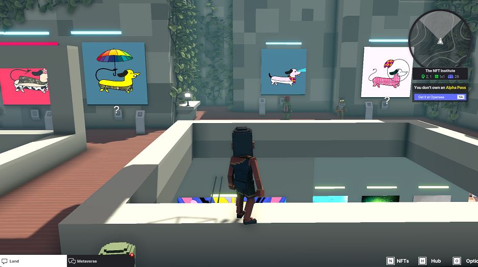 gmldydl's tweet photo. @TheSandboxGame There are 7 NFT Dogs! 3 on the ground floor and 4 on the second floor. but also see another hidden dog within another NFT https://t.co/Iye6nnQjK7
