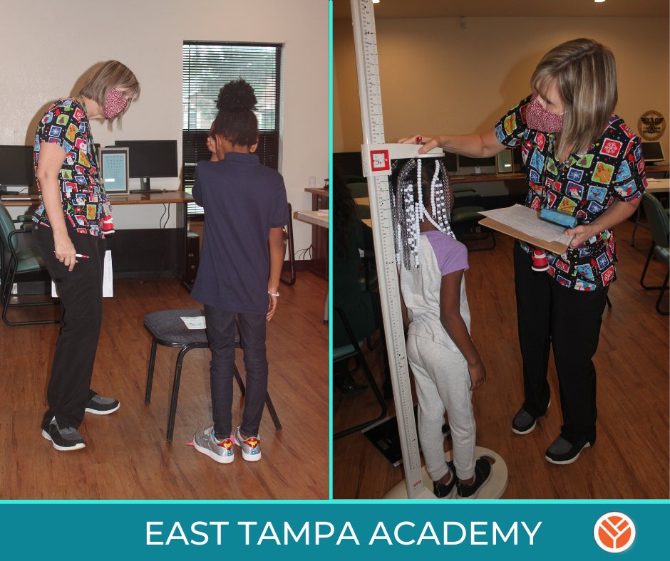 Last Friday East Tampa Academy held a free health screening for K-1st Grade 🙌🏽