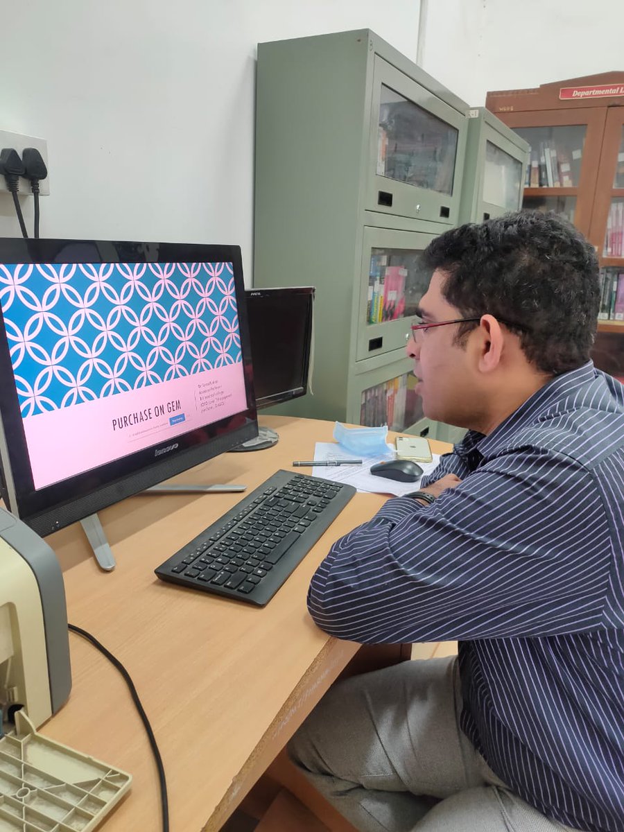 Invited as guest (Dr. Samidh Shah - O.S.D. (Equipment Purchase and Maintenance) speaker by income tax department, Ahmedabad for lecture on bid process on GeM.