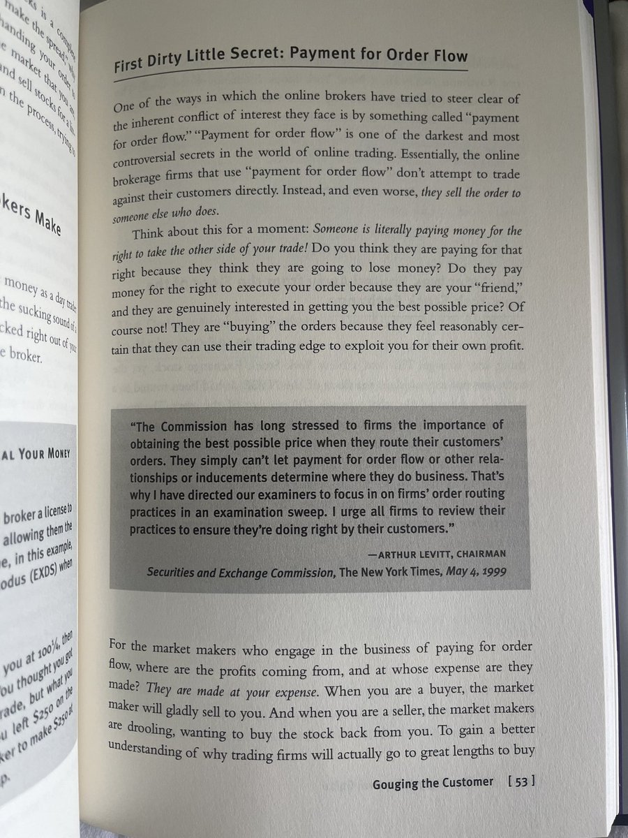 farrell_author's tweet image. Remember, #paymentfororderflow on #WallStreet is nothing new. 21 years ago, I wrote about this in one of my books published by @HarperCollins in 2000.  Similar issues, different decade.  Jesse Livermore was right when he said in 1923 “There is nothing new in trading.”#gme #amc