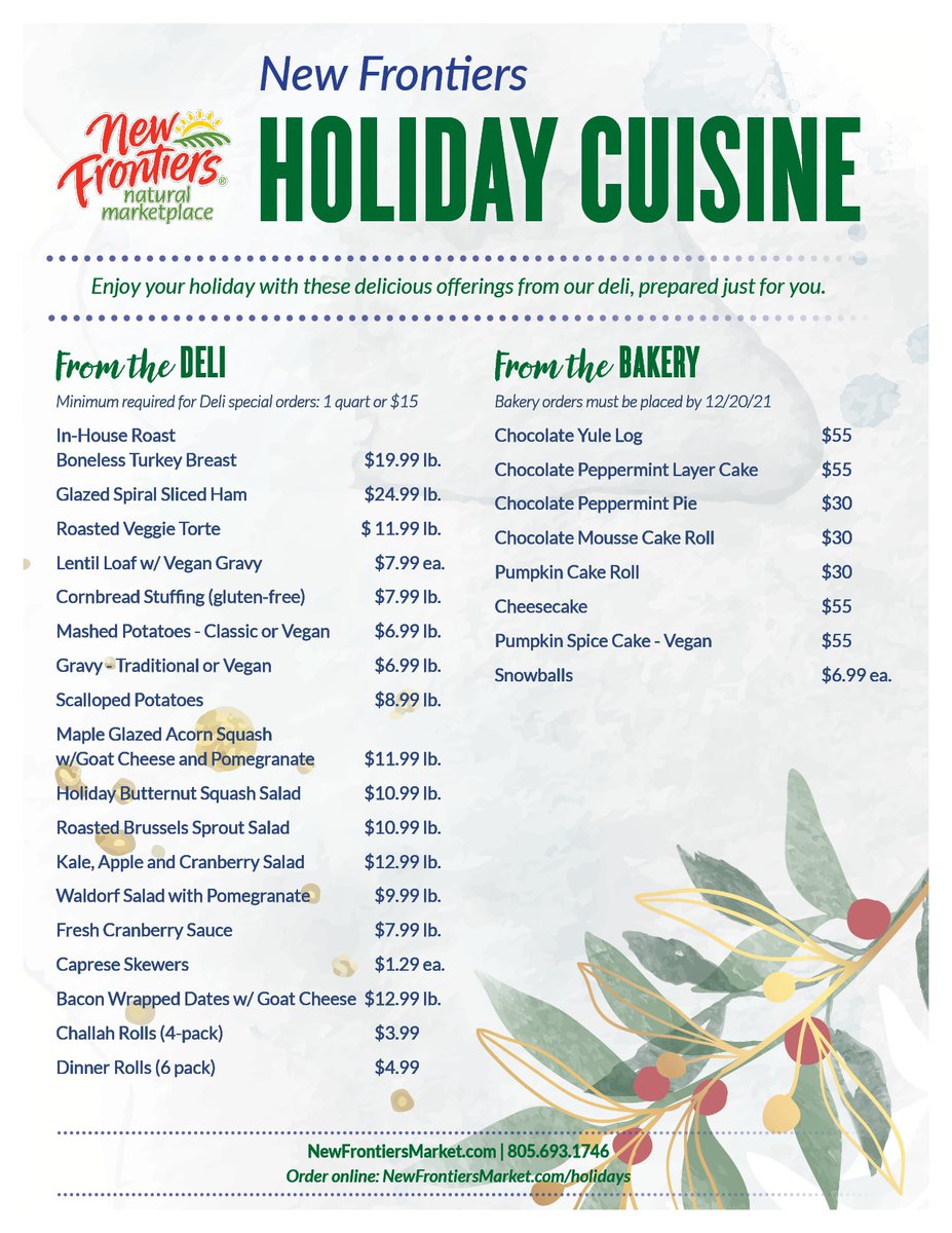 Why stress this holiday? Our deli is offering a delicious variety of all your favorite holiday dinner fixings. Swipe to see what we have to offer and come place your orders!