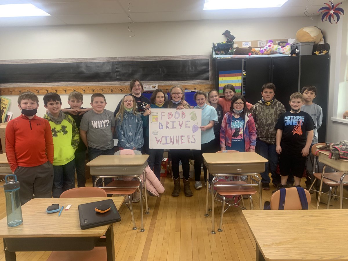 MESWV's tweet photo. Mrs.Pool’s fifth grade class wins day 2, 3, 7, and 8 of our food drive. WTG! 👏 https://t.co/TAHqDn94IT