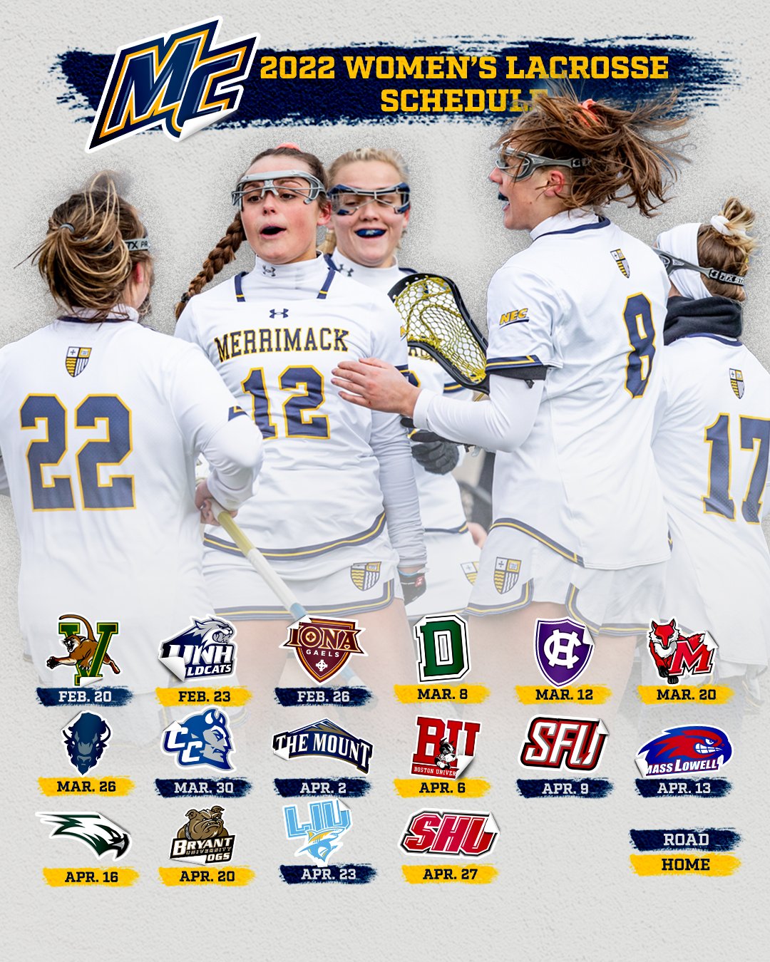 Merrimack Football Schedule 2022 Merrimack Women's Lacrosse On Twitter: "🗓️Mark Your Calendars🗓️ The 2022  Season Schedule Is Out!! #Gomack Https://T.co/Y75Qvemg7P" / Twitter