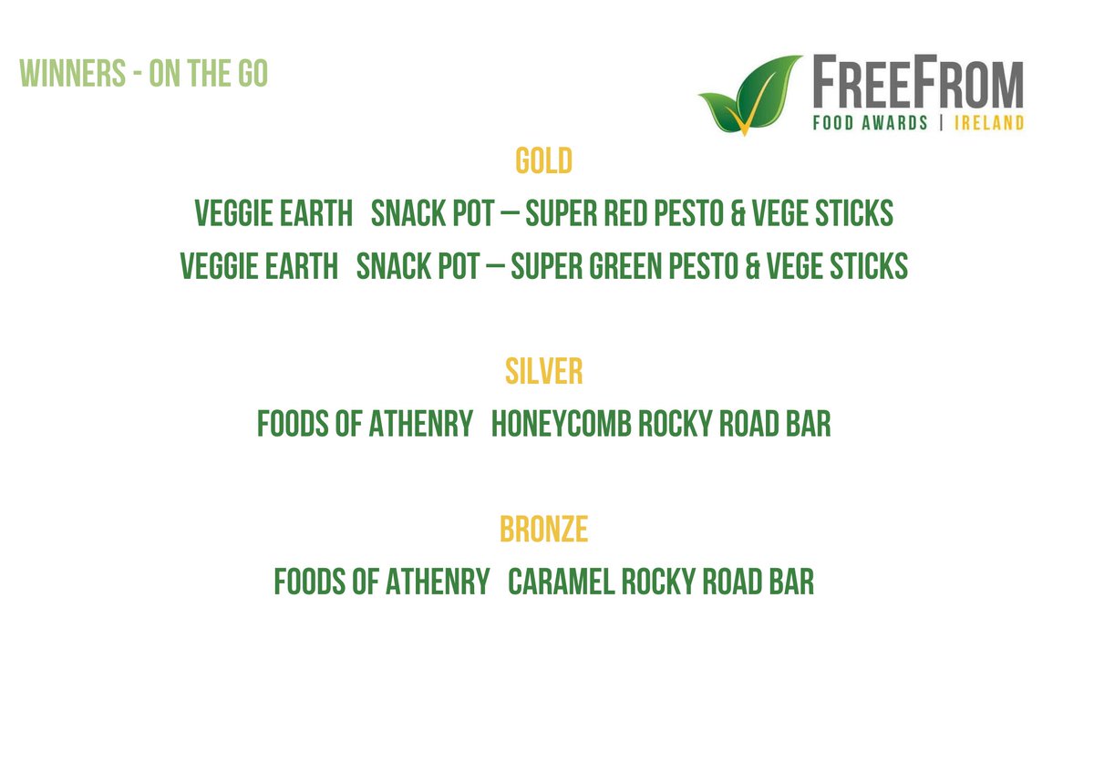FreeFrom Food Awards tweet media