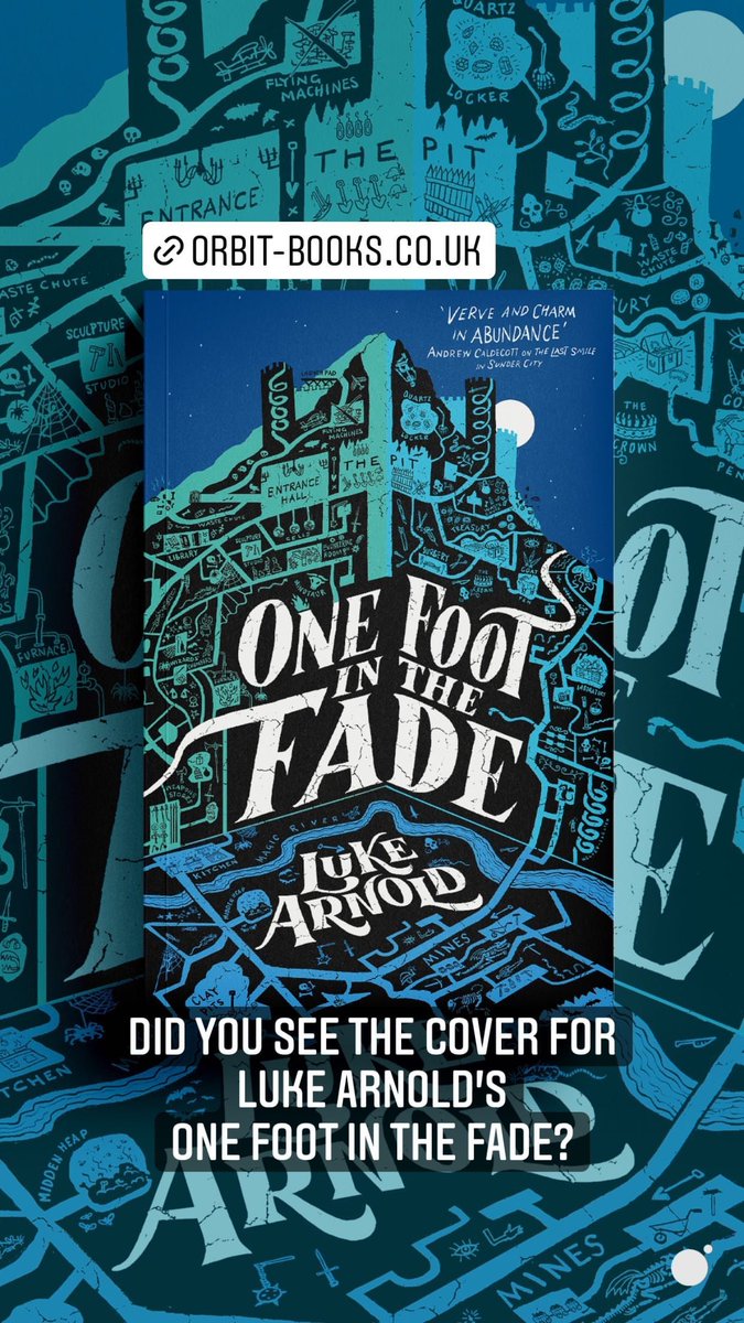 rawrsa's tweet photo. #ICYMI This beautiful cover art designed by @PatrickKnowle14 & Matthew Burne of @LittleBrownUK. Love the hand lettering to create fascinating cover design for @LongLukeArnold third book #OneFootintheFade, coming April 2022. Check out Orbit Book UK's website to pre-order 📘 https://t.co/YbVaRizgKR
