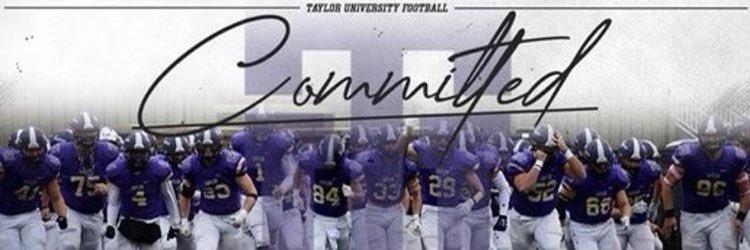 Carterjenks17's tweet photo. I am extremely excited to announce my Official Commitment to Taylor University!!! I would like to thank @Coach_Mingo @CoachPelot @Coach_Boddie for this amazing opportunity! @barlow_coach @WoodgroveFB @taylor_football #EMAT #TaylorTough https://t.co/YmRE9djD66