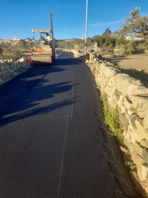 بلدية #بلجرشي || تنفيذ اعمال سفلتة الطبقة الثانية في قرية الحمران