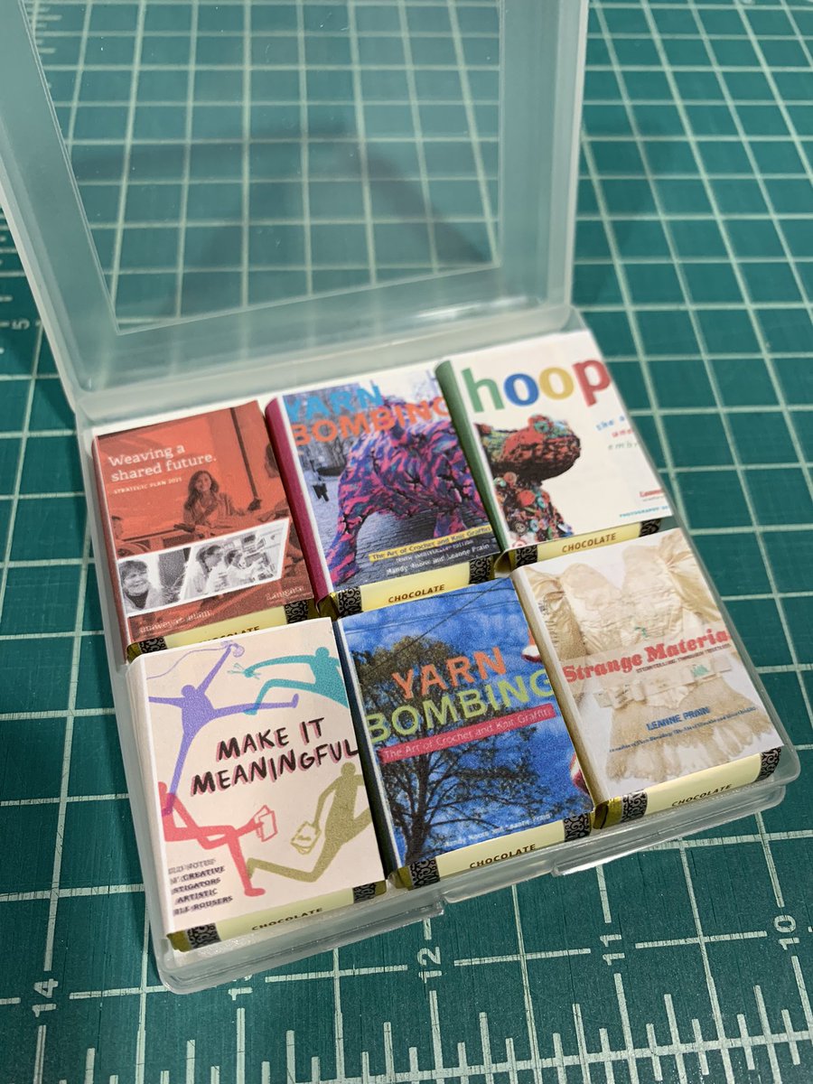 Inspired by this tweet so much, we made our own micro booklets for @LeannePrain for her farewell 📚😭/ <a href="/DeborahSo/">Deborah So</a>