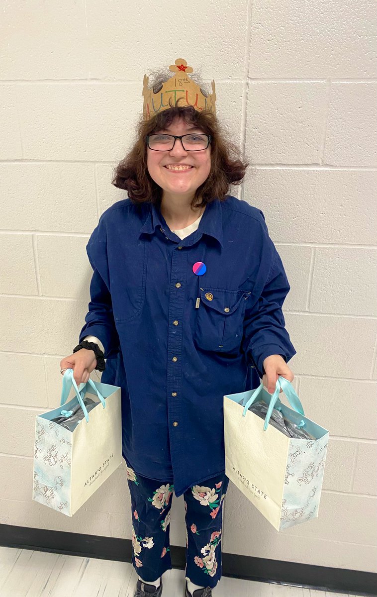 This year I began giving crowns 👑 to my <a href="/WestCler/">West Clermont Schools</a> students on their bdays 🥳 for those who wanted to wear them. It’s been so fun to watch them decorate them &amp; walk around w/their heads a little taller &amp; smiles a little brighter! 🌟 Makes me happy to see them happy!🥰#WCConnects