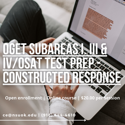 For more information, visit academics.nsuok.edu/continuingeduc…