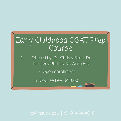 For more information, visit academics.nsuok.edu/continuingeduc…