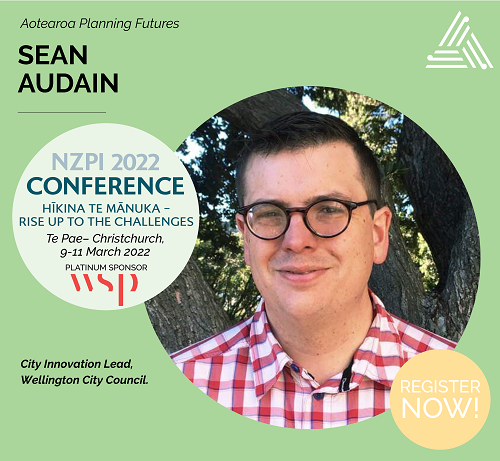 Introducing Sean Audain, keynote speaker at #NZPIC2022. 

#NZPI #NZplanning #Conference #Christchurch #Ōtautahi #HikinaTeMānuka #RiseUptotheChallenges #KeynoteSpeaker #SeanAudain

Bio:  bit.ly/3lnXSTh 
Register:  bit.ly/3E9xV0W