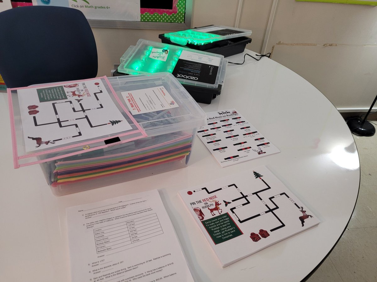 Mrs. Hollingsworth class help Rudolph find his nose using Ozobots! <a href="/SouthwoodAcad/">Southwood Academy of the Arts</a> #a5instruction #a5EDventure