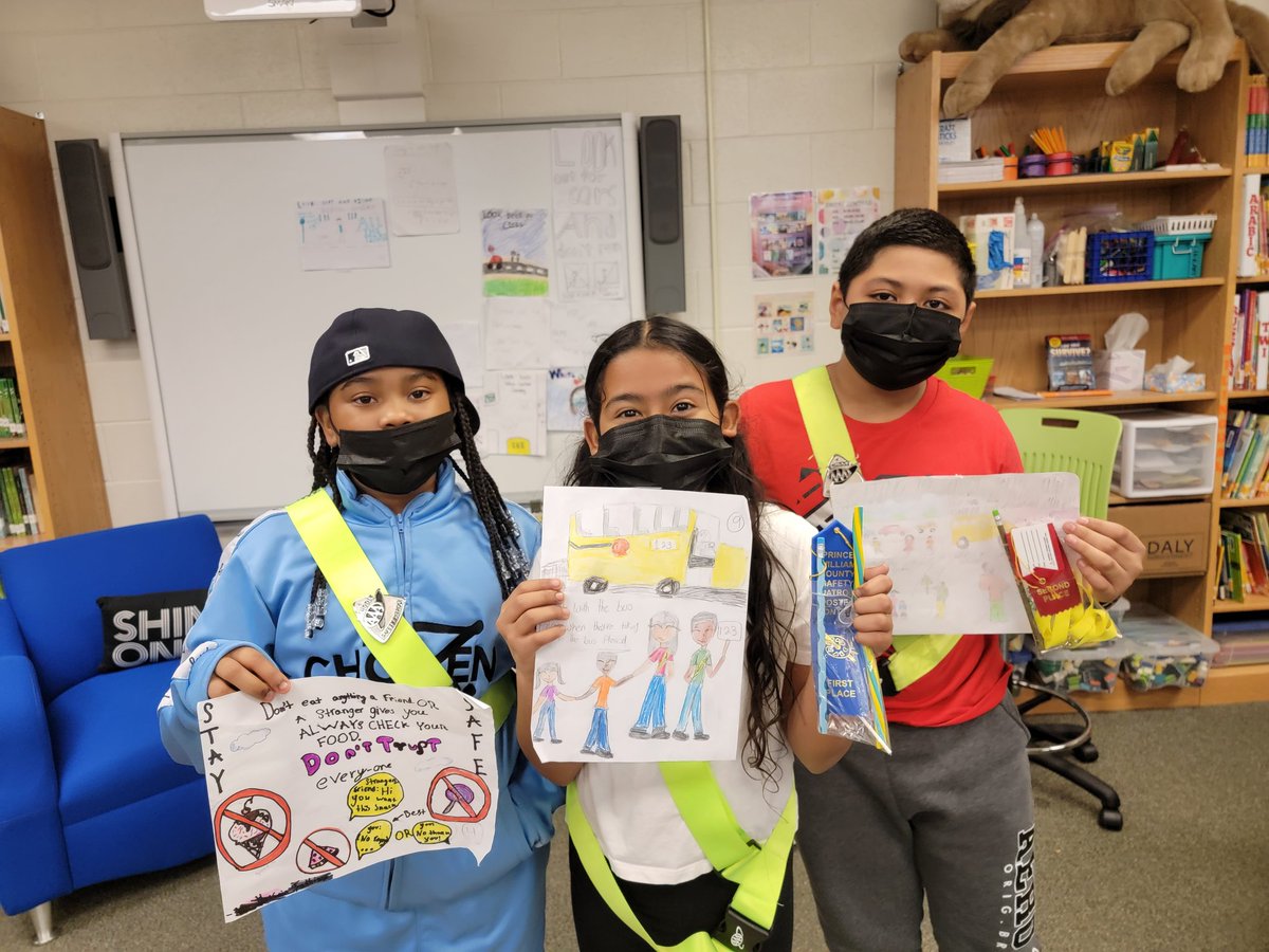 And the winners are.....
These safety patrol students!!! They won the poster contest @MNEStheBest 🏆 I am so proud of them!! #SafeIsCool #safetypatrol #LeadersInSchool