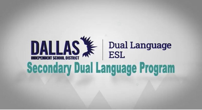 duallanguage's tweet image. Check out @dallasschools’ #SecondaryDualLanguage program at select #MiddleSchool and #HighSchool campuses. #DualLanguage #emergentbilingual #emergentbilinguals #bilingual #BilingualED @Kcarrillosolis @DualLanguageFer @DualLanguageBel @DL_ASantoyo#: youtu.be/sWoKjoXoBtw