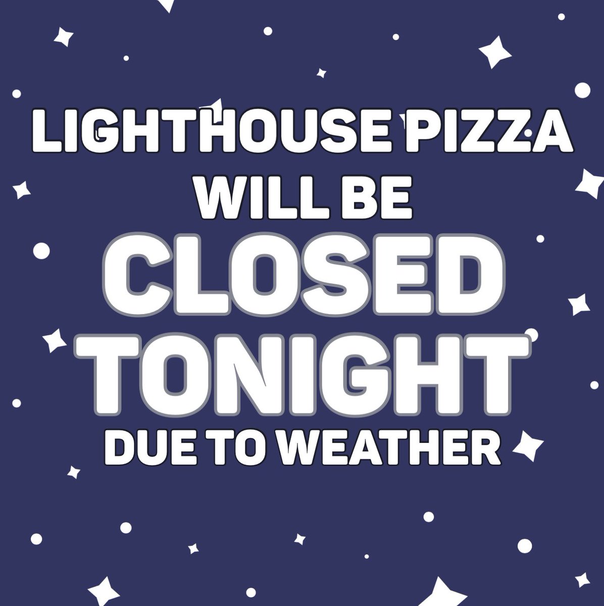 We will be closed tonight due to weather. Our location on 74th and Pacific will be closing at 3 pm while our location in The Capitol District will be closing at 2 pm.We apologize for any inconvenience this may cause. Thank you for your support and make sure to stay safe tonight.
