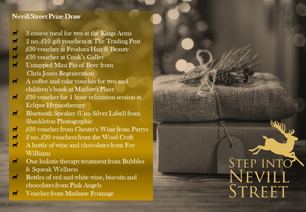 🦌ONLY 3 DAYS LEFT🦌 Pick up a loyalty card in any participating business. Collect 5 stamps,name our reindeer and enter our amazing prize draw. Look at what you can win below. #StepIntoNevillStreet
<a href="/AberVoice/">Aberlad/Y Fenni Vice</a> <a href="/LoveYFenni/">Love Abergavenny</a> <a href="/MonmouthshireCC/">Monmouthshire / Sir Fynwy</a> <a href="/Thomas1Tudor/">Tudor Thomas</a> <a href="/SaraLlanover/">Sara Jones</a>