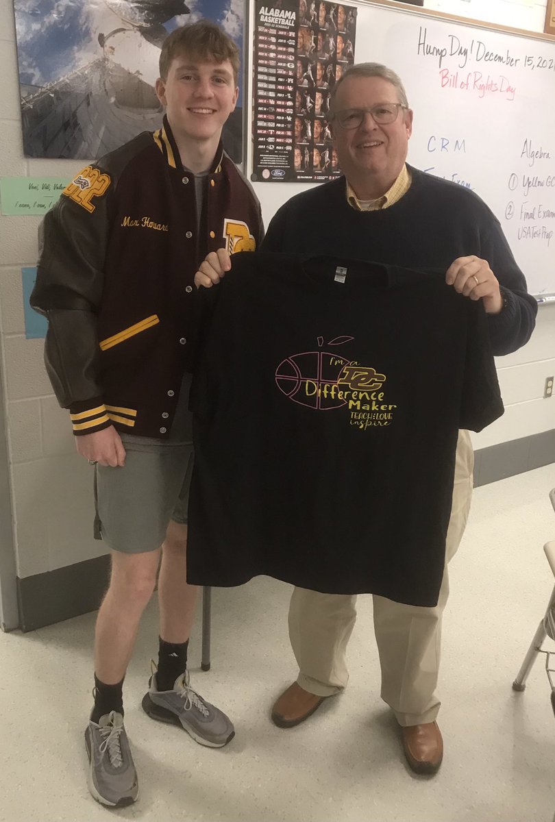 DadeCoBball's tweet photo. 🏀🍎DCDM🍎🏀
Max Howard - Stan Gibby 
“Mr Gibby was Accel Geometry teacher. He constantly cheered me up with his dad jokes and helped me understand some of the toughest problems and concepts that pertained to both geometry &amp; real-world situations.”
@DadeCoHigh https://t.co/9tLWIE3FoH