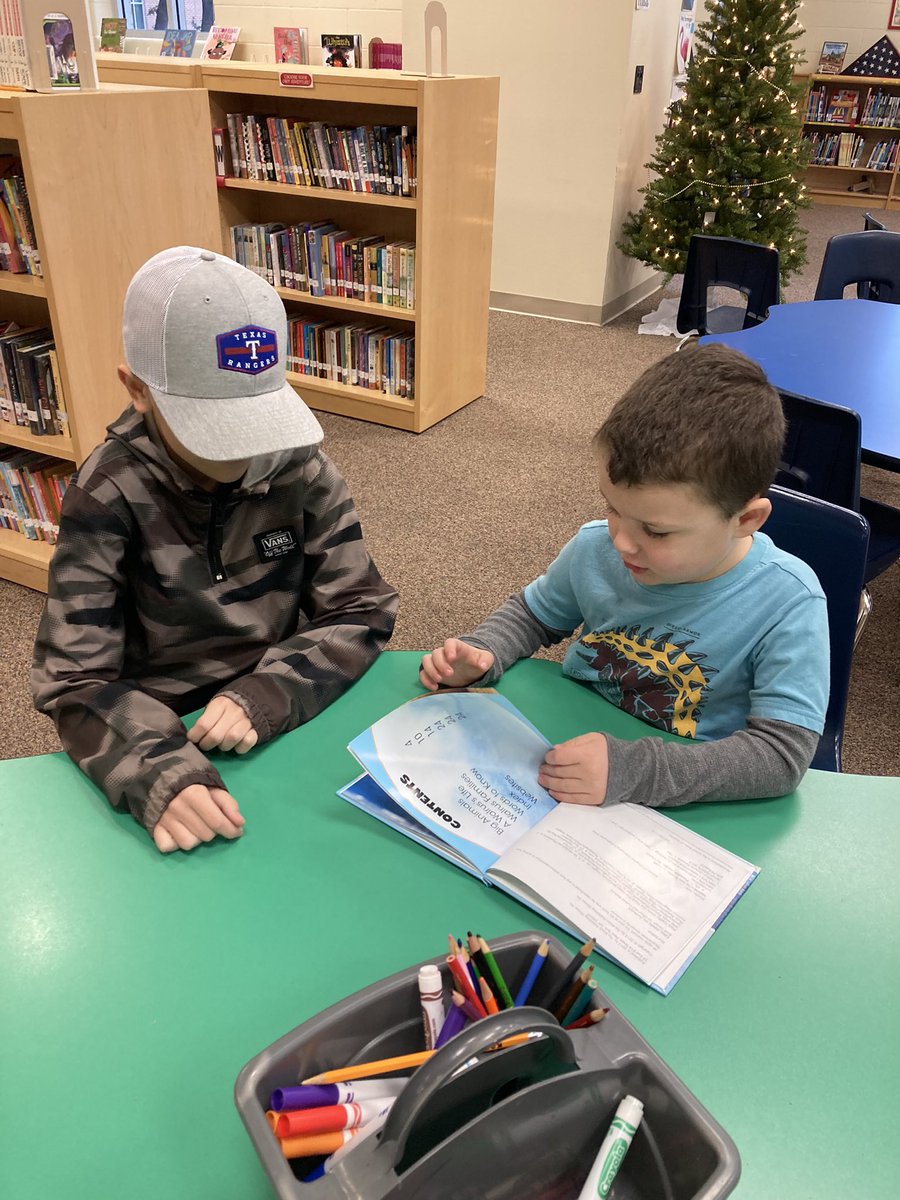 And today we read books with our ECC/ECSE buddies! We love the special relationship our 5th graders build with these little ones! #12DaysOfCommunity