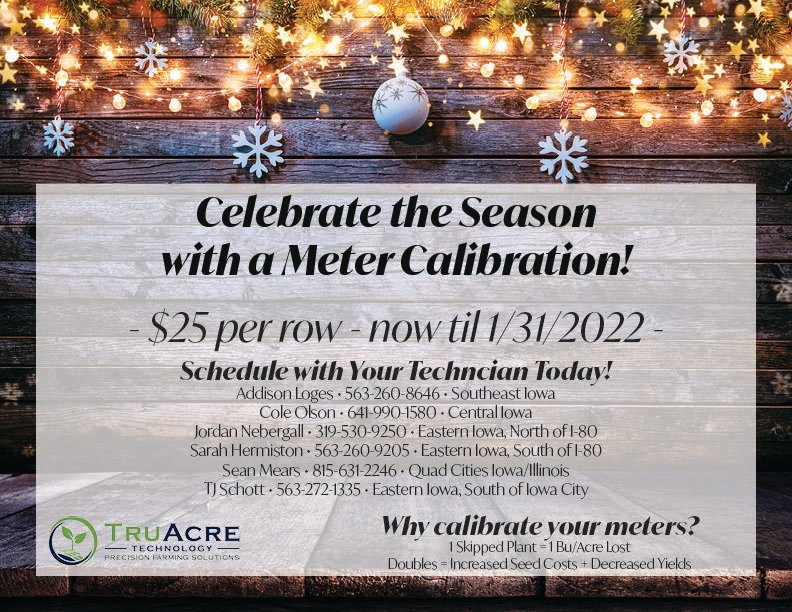 ❓Did you know❓
1 skipped 🌱 = 1 bu/acre lost
Doubles = ⬆️Seed Costs + ⬇️ Yields

Calibrating your meters is an easy step to better singulation and better yields!