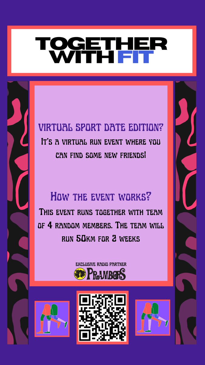 Prambors's tweet photo. Together With FIT present, Run With FIT: VIRTUAL SPORT DATE Edition!

Waktunya tiba! Sudah saatnya kamu siapin sepatu lari, istirahat yang cukup, serta makan yang sehat. Pemenang akan mendapatkan hadiah yang sangat menarik juga! Daftar sekarang
#togetherwithfit #PramborsAds https://t.co/eYvICnWXxc