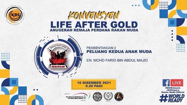 rakanmudaLAH's tweet photo. Semua ini kerana kita sayang anak muda. Banyak akan kita kongsi. Bukan untuk peserta ARPRM sahaja, tapi untuk semua.
Ayuh, kita ikuti Konvensyen Life After Gold ARPRM esok, 16 Disember bermula jam 9.00 pagi.
See ya! Moga mimpi indah!
#arprm
#worldready
#RakanMuda https://t.co/7yVWs6cGUV