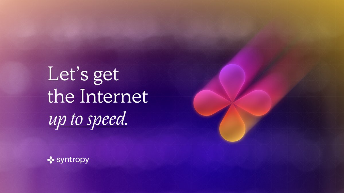 synternet_com's tweet image. Syntropy brings the Internet into the 21st century through a combination of technologies like:
⛓ #Blockchain
🔏 #Encryption
⚡️ #OptimizedRouting
All powered by an economic model based on $NOIA token that enables and fosters the deployment of truly #decentralized architecture.