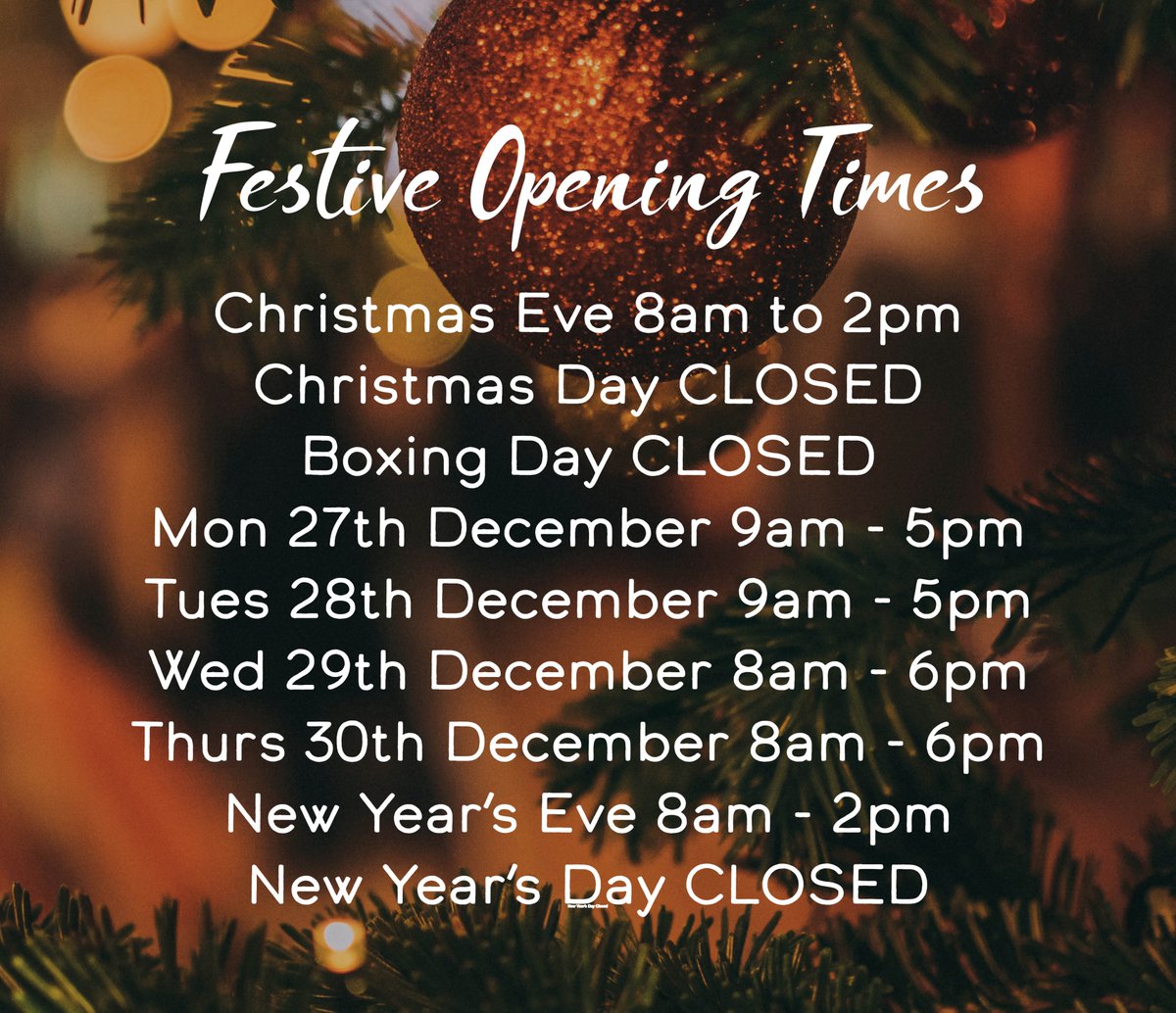MackenziesFS's tweet photo. ⏰ Here are our festive opening times. Don't forget our late night shopping event tomorrow night where we're staying open an extra hour until 7pm. We have suppliers attending with a boozy focus, and don't forget we're giving away FREE mulled wine and mince pies, too! https://t.co/esWgxftxDy