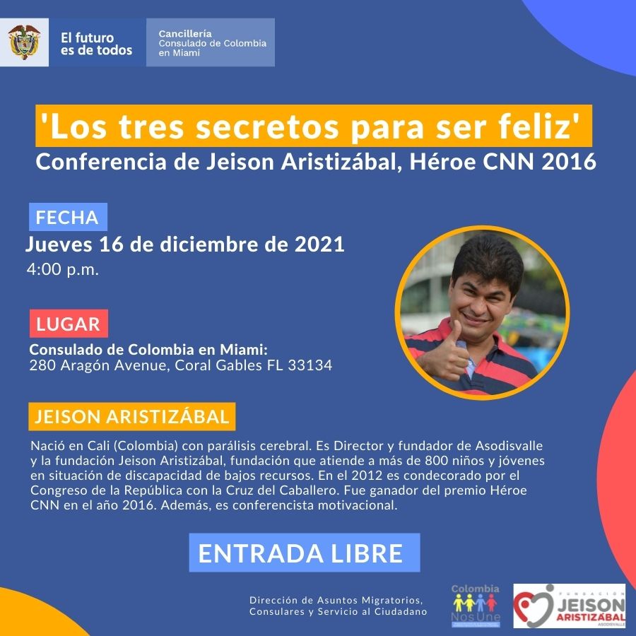 Jeison_HeroeCNN's tweet photo. Este 16 de diciembre estaremos compartiendo con los #colombianos 🇨🇴 en #Miami https://t.co/GETrSQTqYi