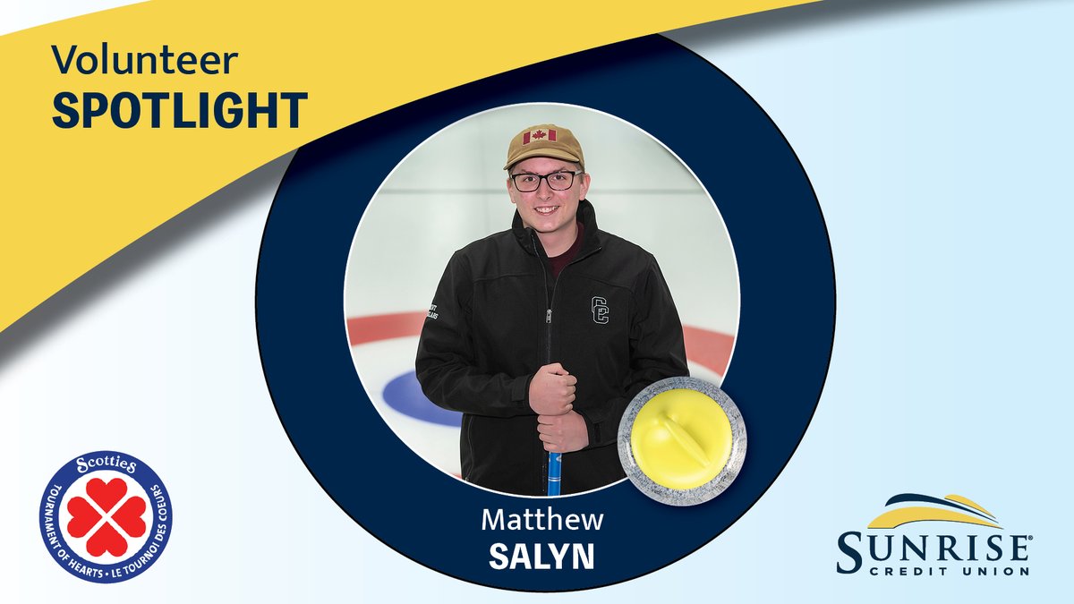 🥌SUNRISE VOLUNTEER PROFILE
NAME: Matthew Salyn
WHY DID YOU DECIDE TO VOLUNTEER AT THE SCOTTIES?
It's an opportunity that doesn't come up all the time. It allows me to work with many people I don't typically get the chance to work with, &amp; meet new people. 
 #scottiesmb