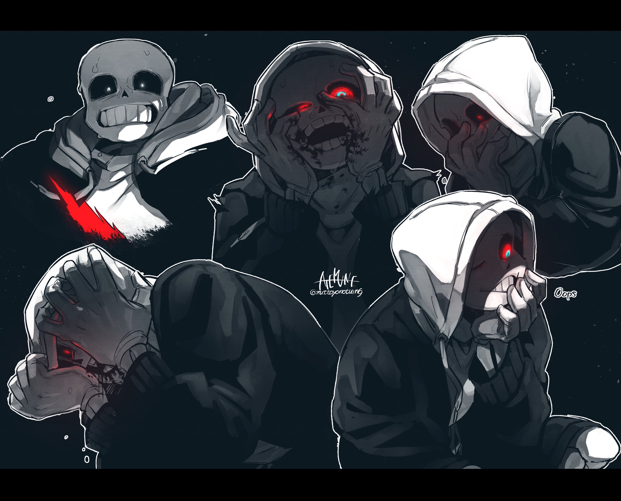 アテ宗🎄 on X: Murder!Sans doodle＊Villain ＊Don't let the mask become your  true face. I had so, so much fun making this video!!! It was a beautiful  day for me.☺️ My video is