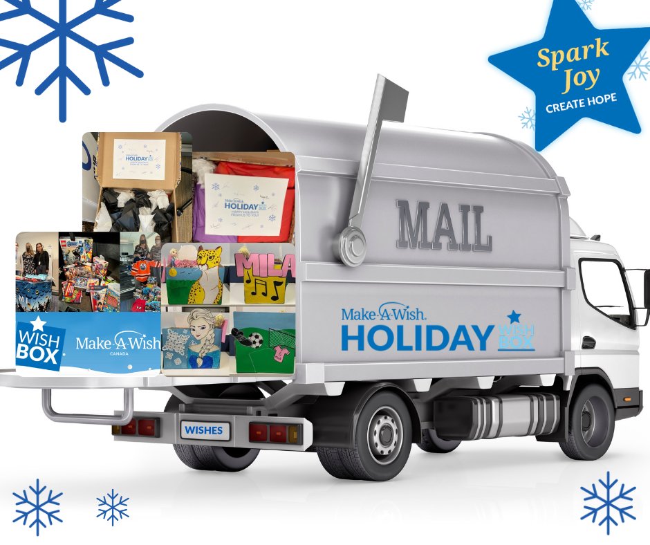 MakeAWishCA's tweet photo. Today our #HolidayWishBox delivery is taking place and we are so excited π ! Thanks to all who took part in bringing some holiday cheer to our wish kids. With all of your support, we were able to spark joy in the lives of wish kids and their families. #SparkJoyCreateHope https://t.co/cse8i7A901