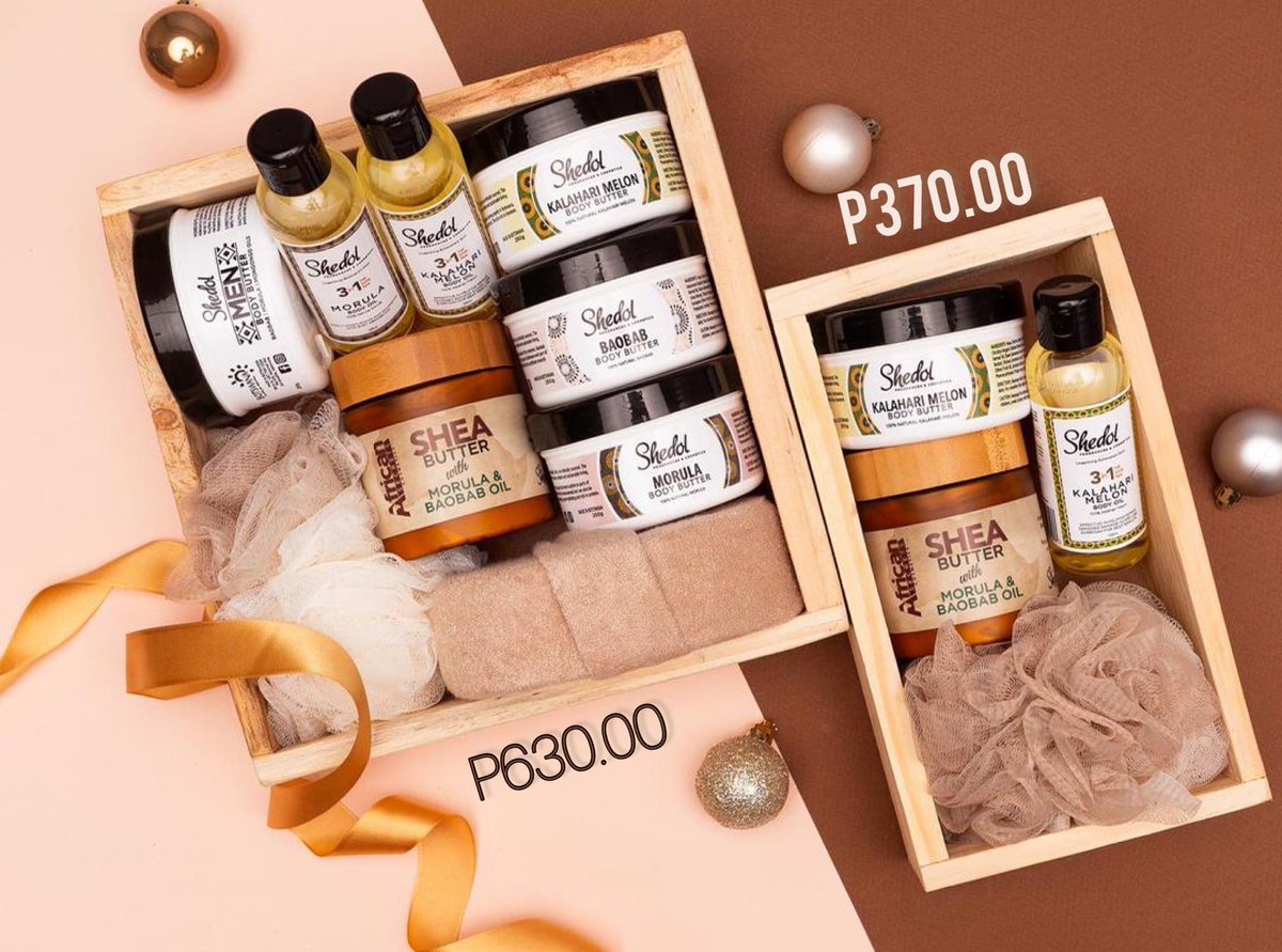 ShedolCosmetics's tweet photo. There is a gift for everyone ✨

Wrap your loved ones with a Shedol gift box this festive season. We curated the perfect skin loving products to suit you and those close to you.
Readily available at our kiosks in Game city and APJ.
Contact 71600325 to place an order ❤️❤️🎄 https://t.co/Ks0Bo1kgnQ